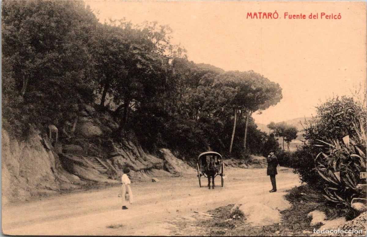 Postales: Matar&oacute; - Fuente del Peric&oacute; - Fototipia Thomas 3082 - Edici&oacute;n Abadal - 138x89mm - Tartana