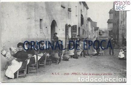 Cartes Postales: (PS-80390)POSTAL DE ARBOS-TALLER DE ENCAJES AL AIRE LIBRE.A.T.V.2550