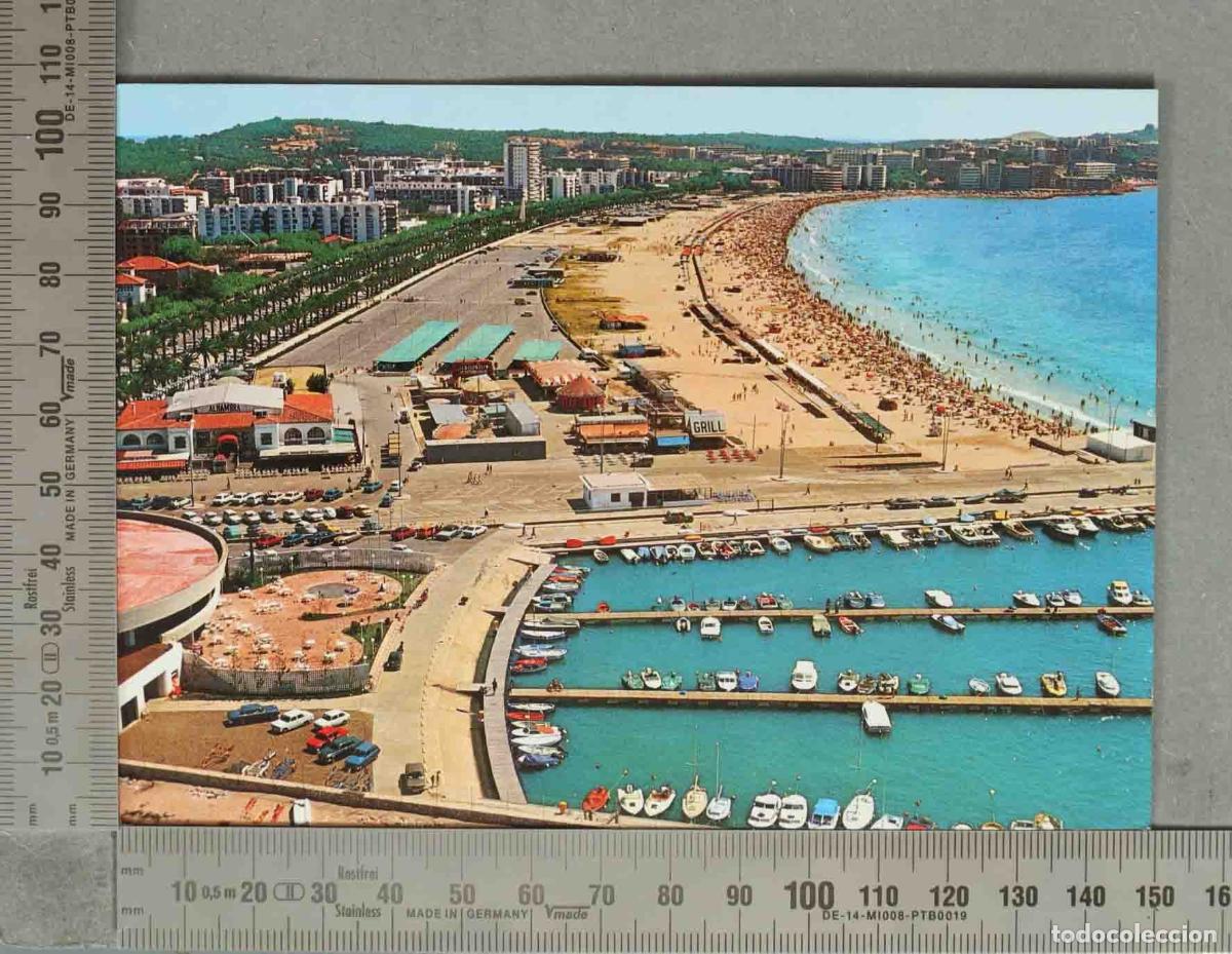 Postkarten: POSTAL. Salou (Tarragona) - Costa Dorada - Puerto - Vista parcial - Playa - Paseo