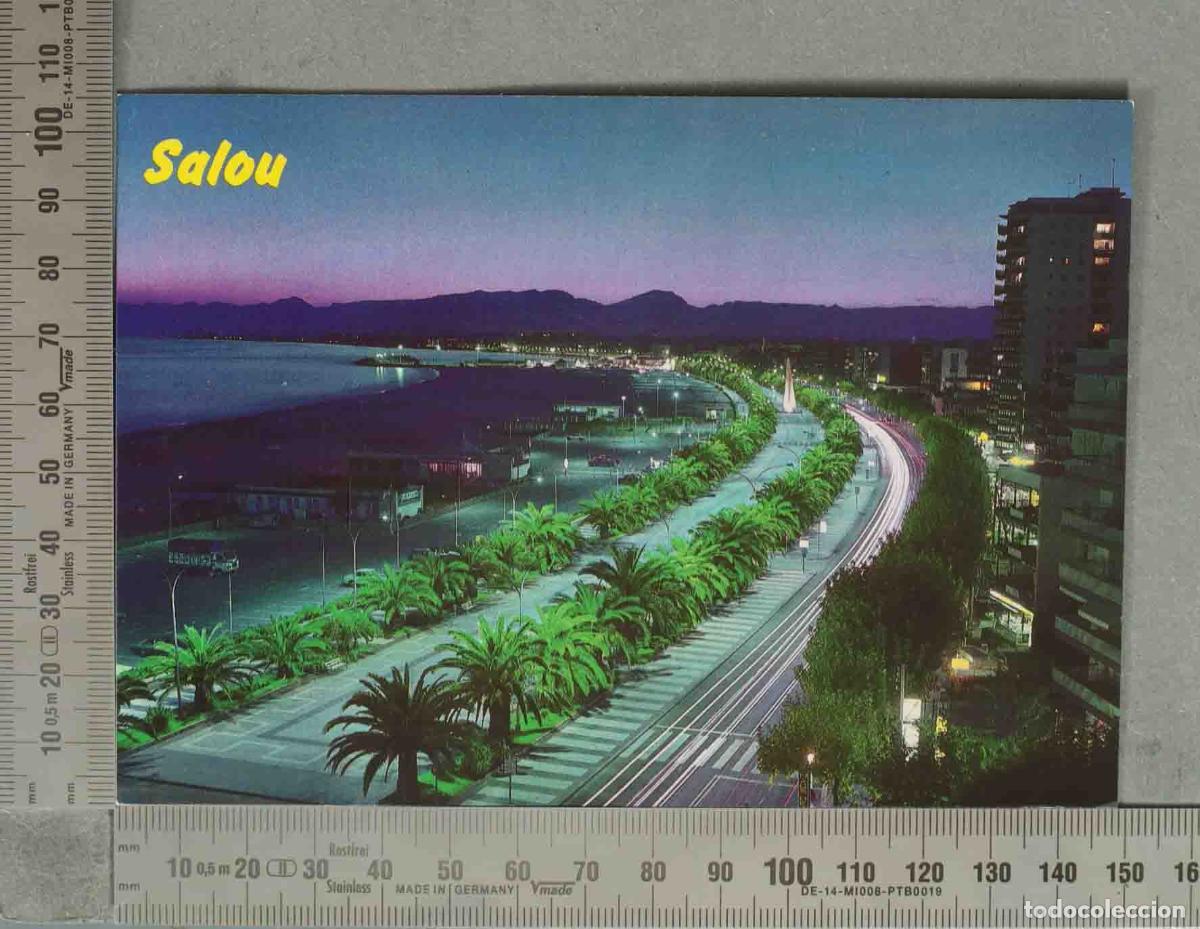 Postales: POSTAL. Salou - Paseo Mar&iacute;timo - Vista nocturna