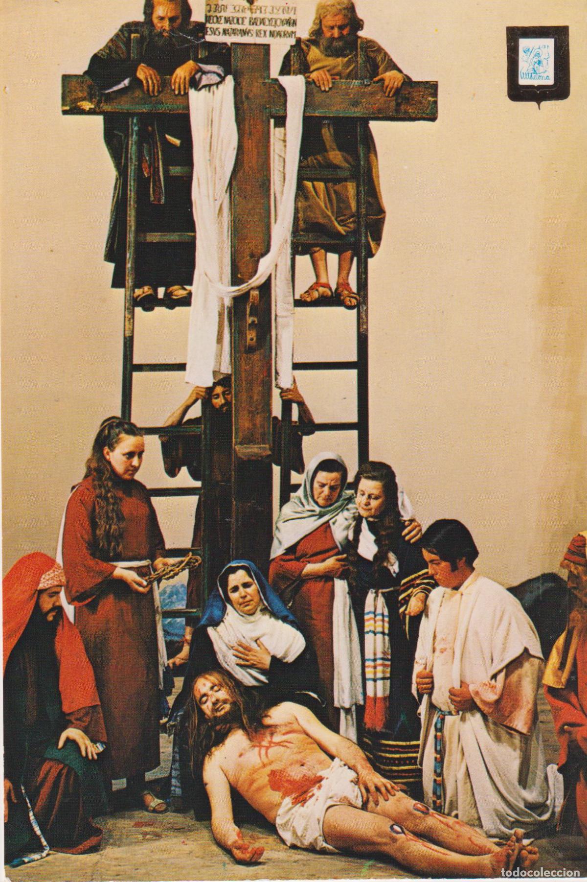 Postales: LA PASION DE ULLDECONA (TARRAGONA) EL DESCENDIMIENTO DE JES&Uacute;S &ndash; ESCUDO N&ordm;4 &ndash; S/C