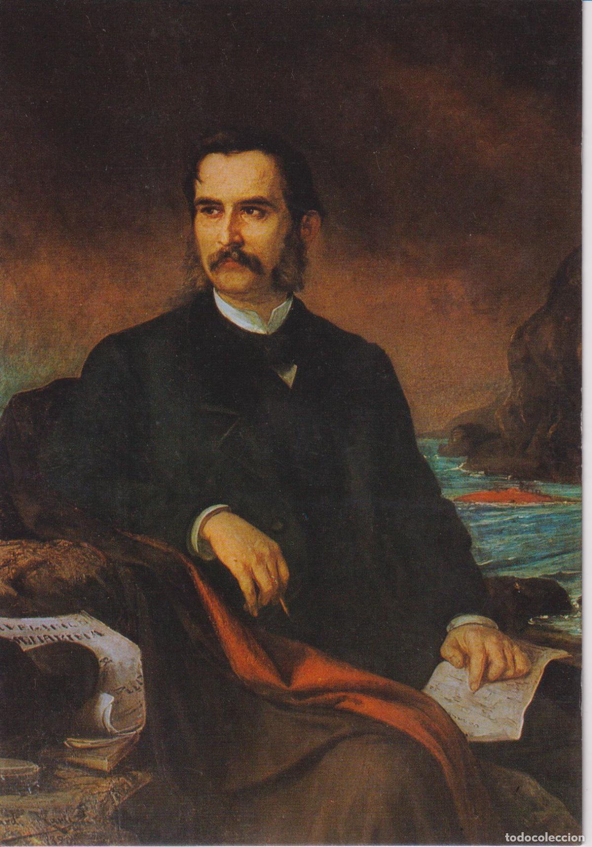 Postales: CATALANS IL&middot;LUSTRES, NARCIS MONTURIOL I ESTARRIOL, PINTURA DE RICARD MART&Iacute; - ESCUDO DE ORO N&ordm;10 - SC