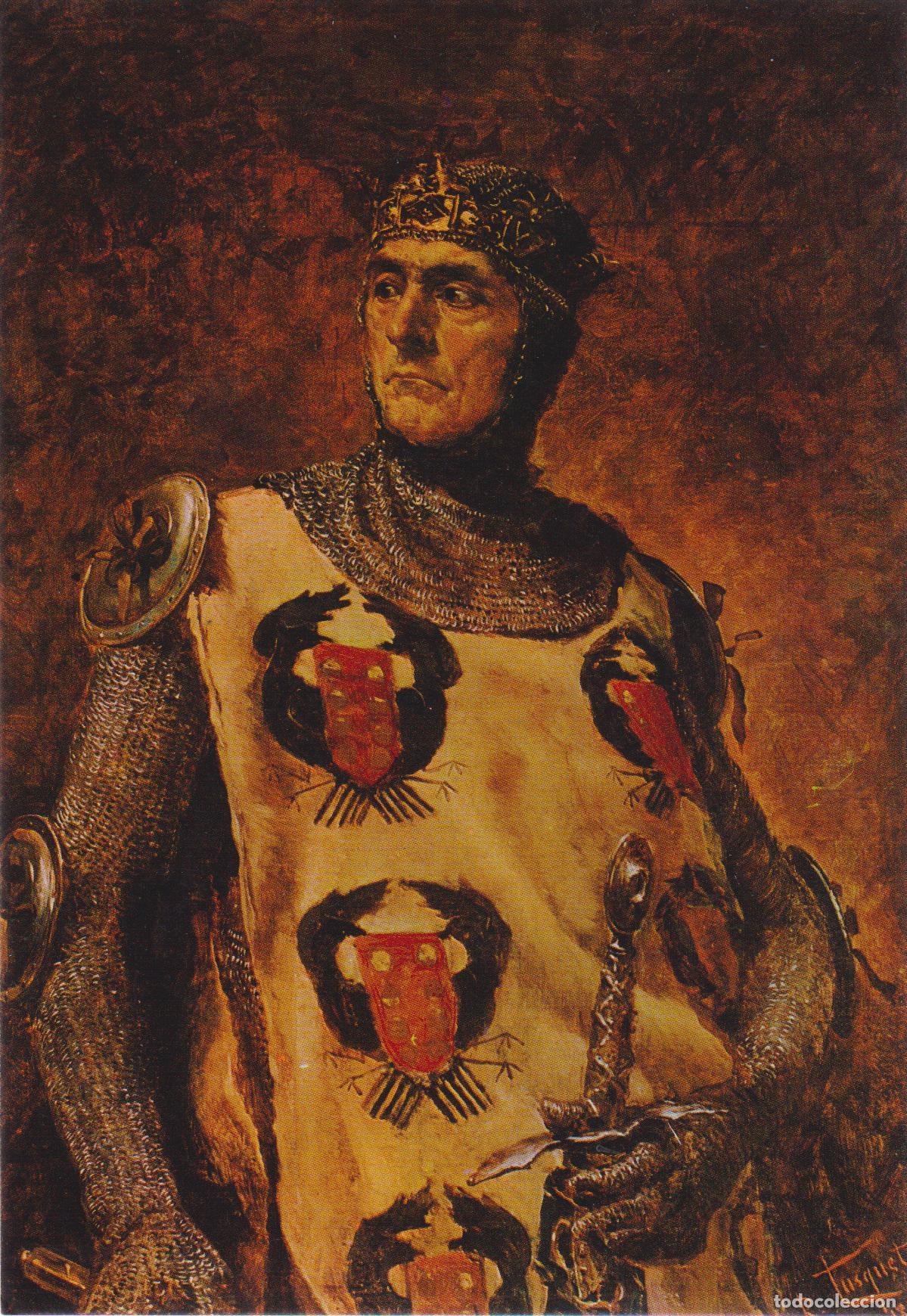 Postales: CATALANS IL&middot;LUSTRES, GUILLEM RAMON DE MONTCADA, PINTURA DE RAMON TUSQUETS - ESCUDO DE ORO N&ordm;3 &ndash; S/C