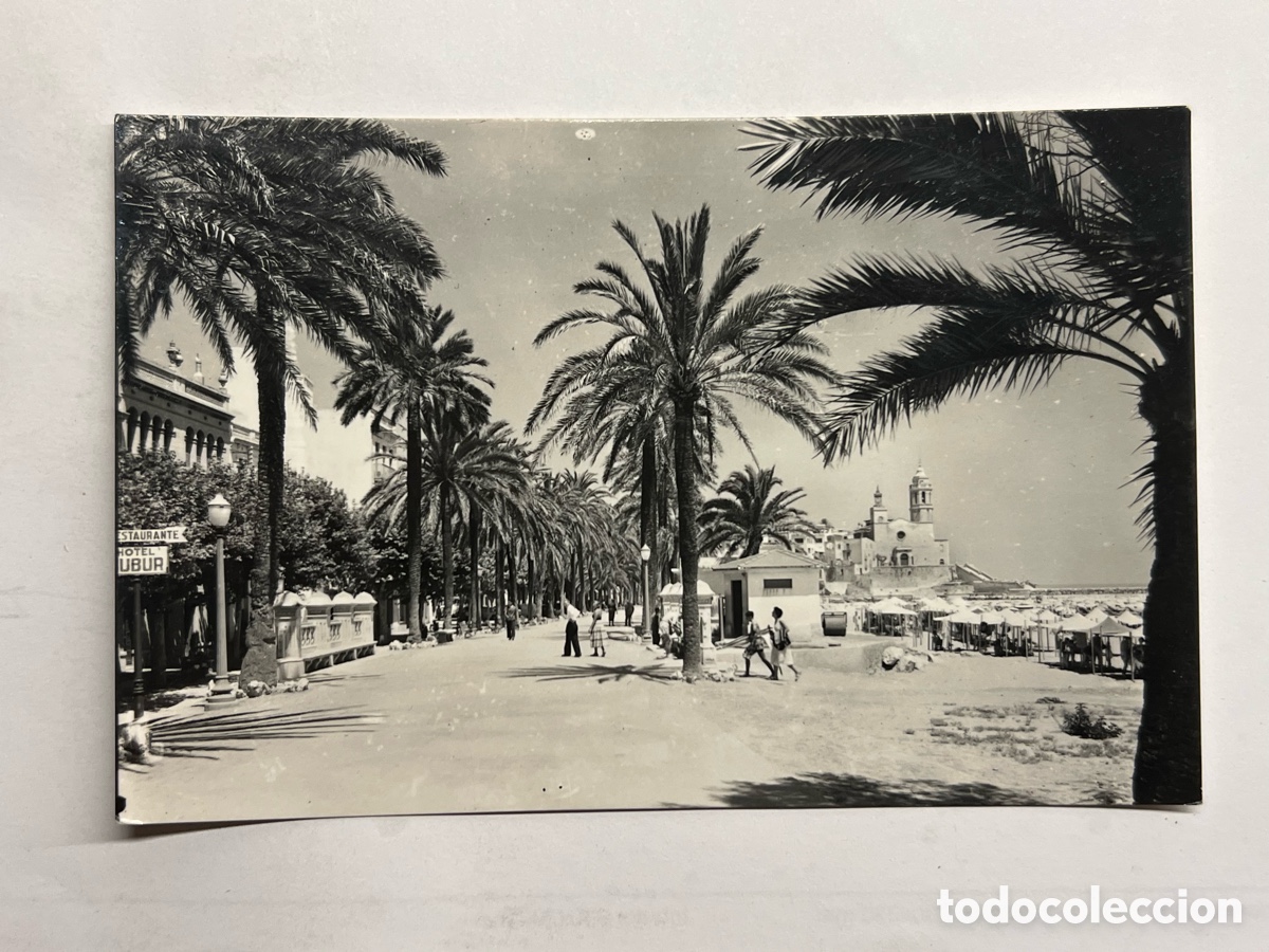 Postales: SITGES (Barcelona) Postal No.157, Paseo Ribera. Edici&oacute;n R. Gasso (a.1958) circulada