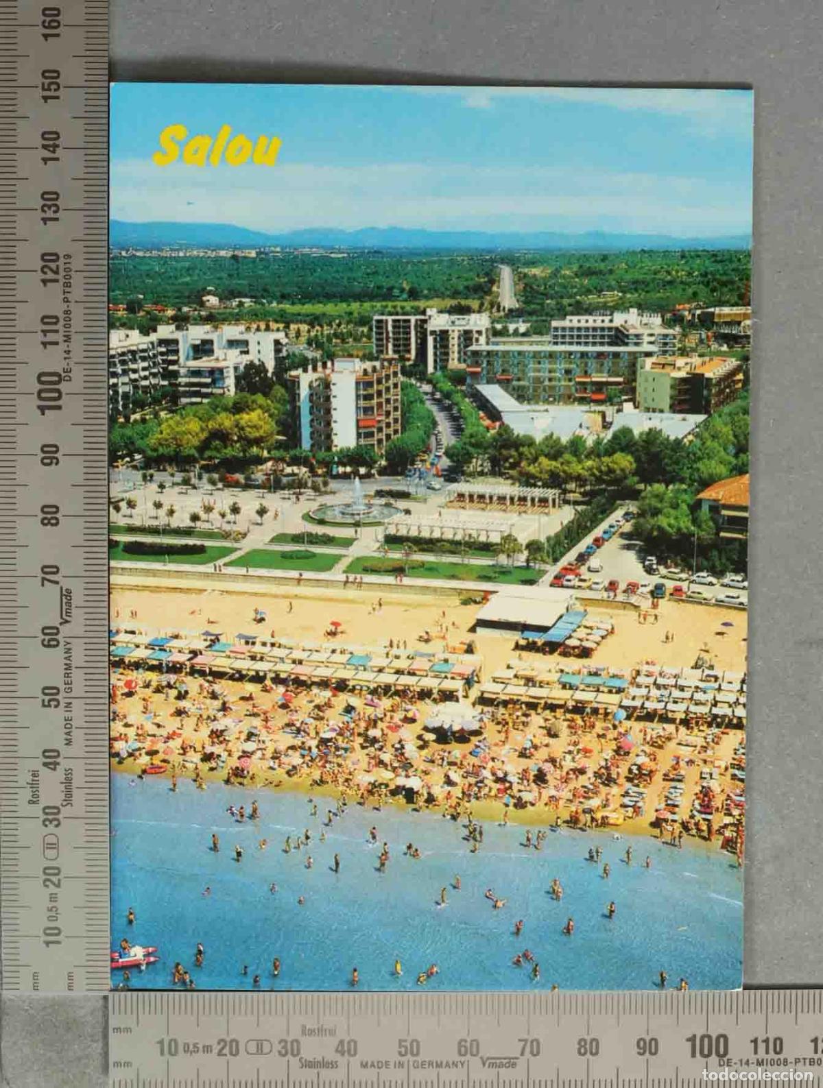 Postales: POSTAL. Salou - Vista a&eacute;rea de la playa - Costa Dorada - Tarragona