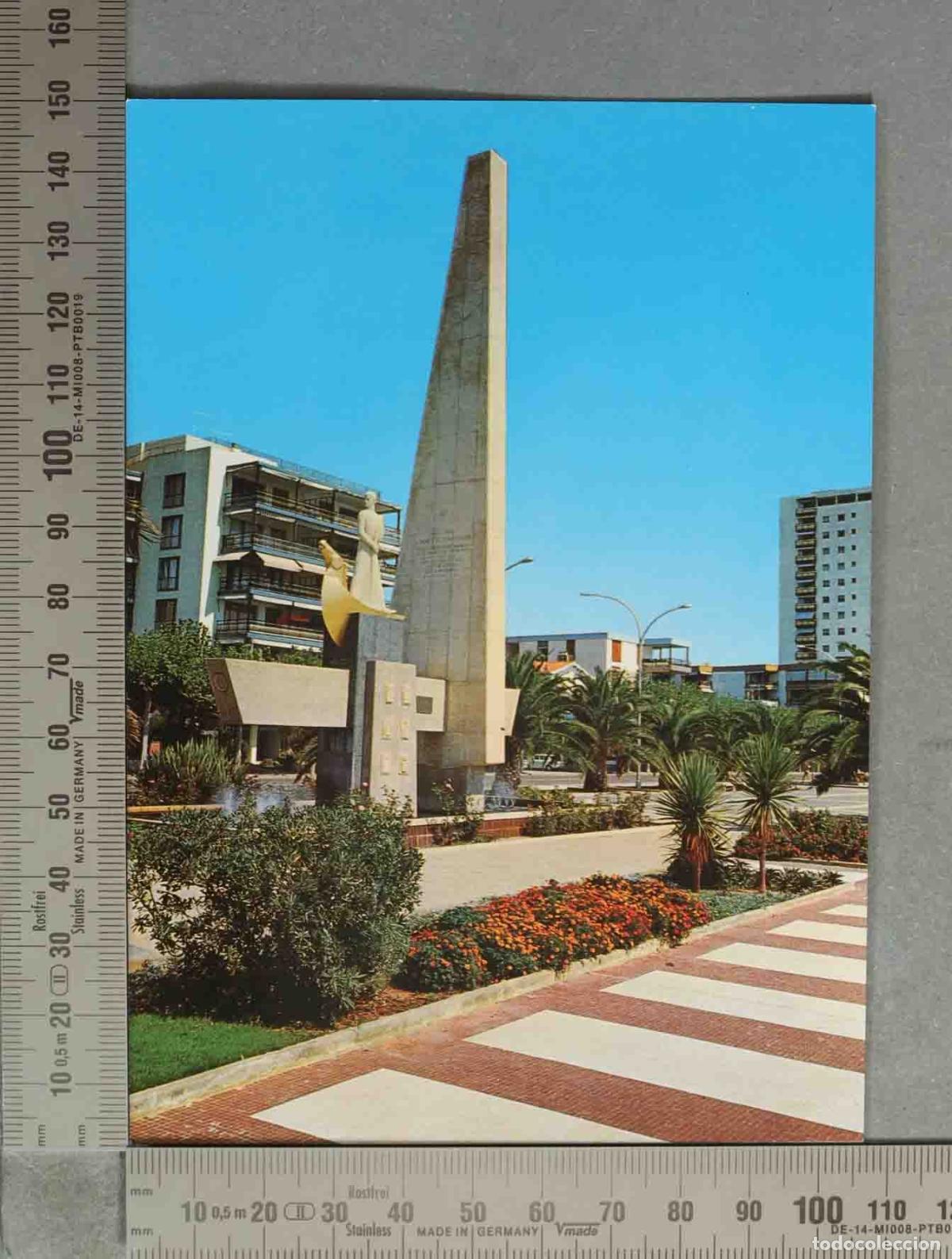 Postales: POSTAL. Salou - Tarragona - Monumento a Jaime I - Comercial Escudo de Oro