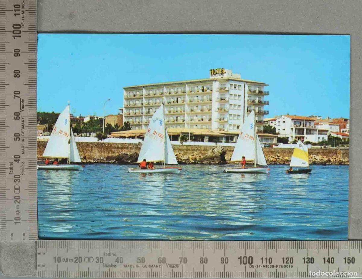 Postales: POSTAL. Hotel Nieves Mar - La Escala - Costa Brava