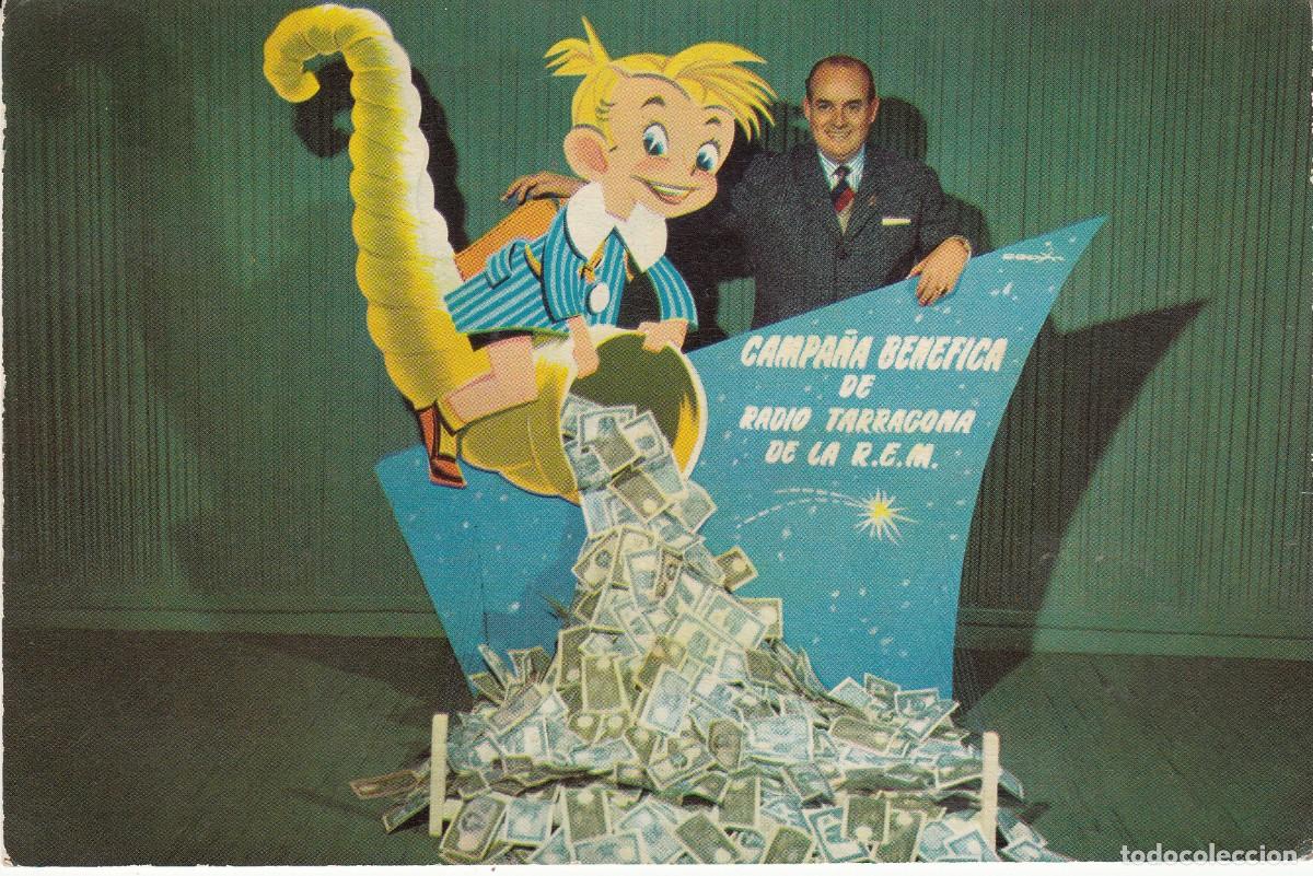 Postales: POSTAL CAMPA&Ntilde;A BEN&Eacute;FICA RADIO TARRAGONA --MUY RARA----