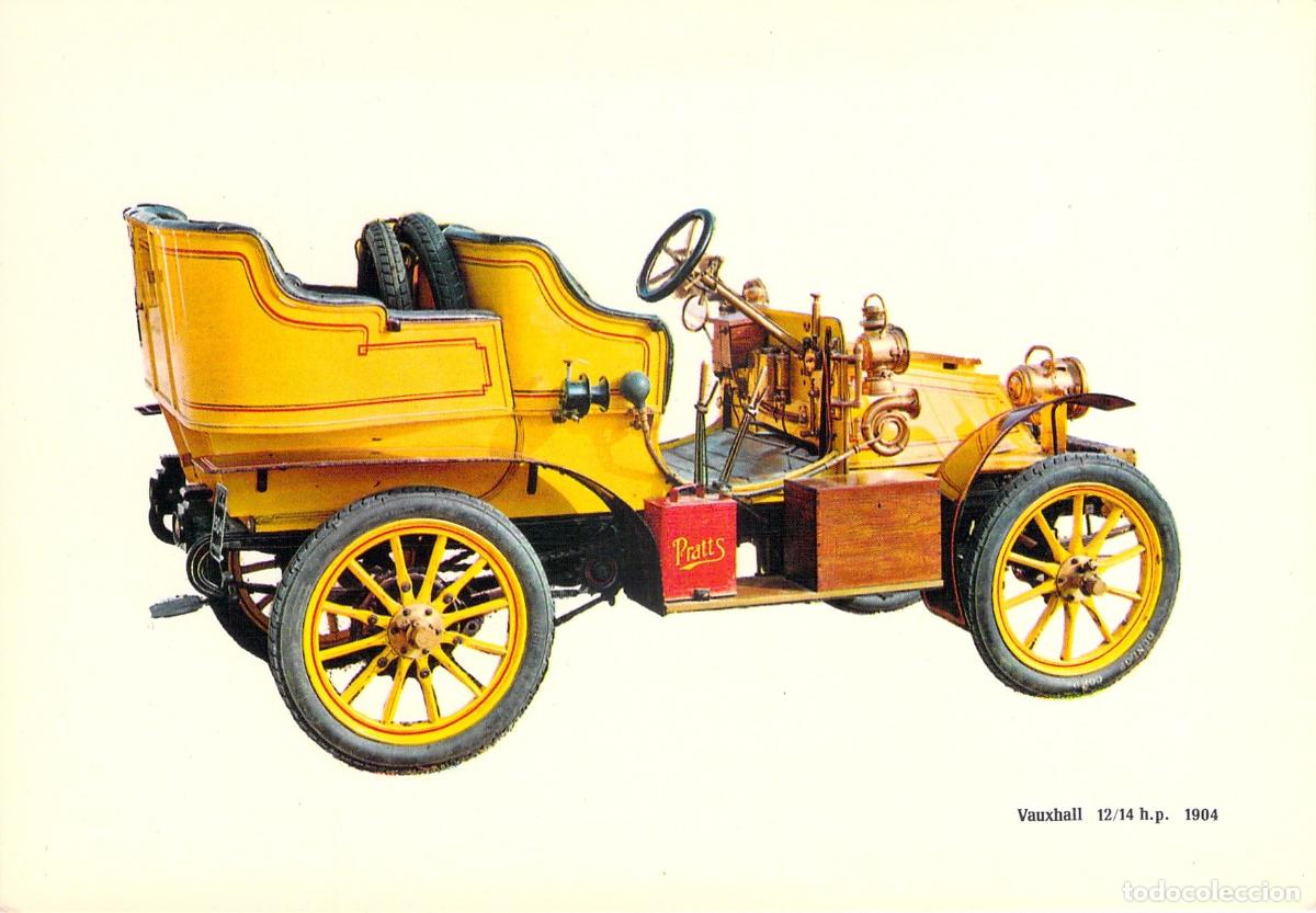 Postales: Postal Coche Cl&aacute;sico Vauxhall Caja de Pensiones