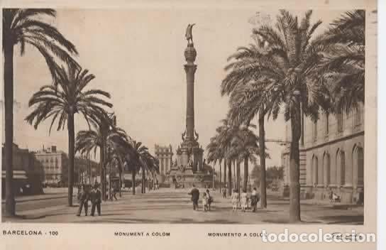 Cartes Postales: BARCELONA ESCRITA MONUMENTO A COLON