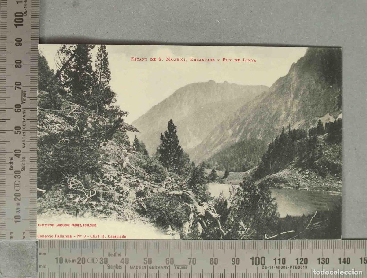 Postales: POSTAL. Estany de S. Maurici, Encantats y Puy de Linya - Phototypie Labouche Fr&egrave;res - Clich&eacute; R. Cas