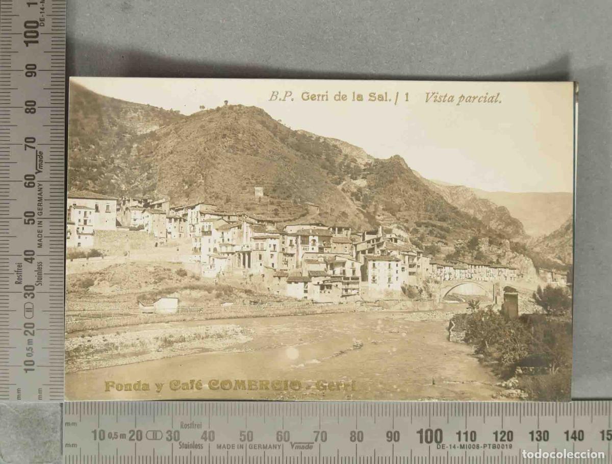 Postales: POSTAL. B.P. Gerri de la Sal - Vista parcial - Fonda y Caf&eacute; Comercio