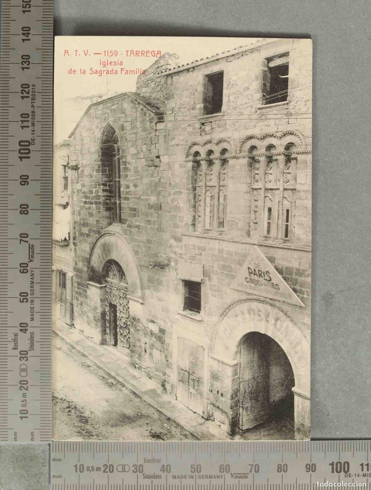 Postales: POSTAL. T&agrave;rrega - Iglesia de la Sagrada Familia ATV