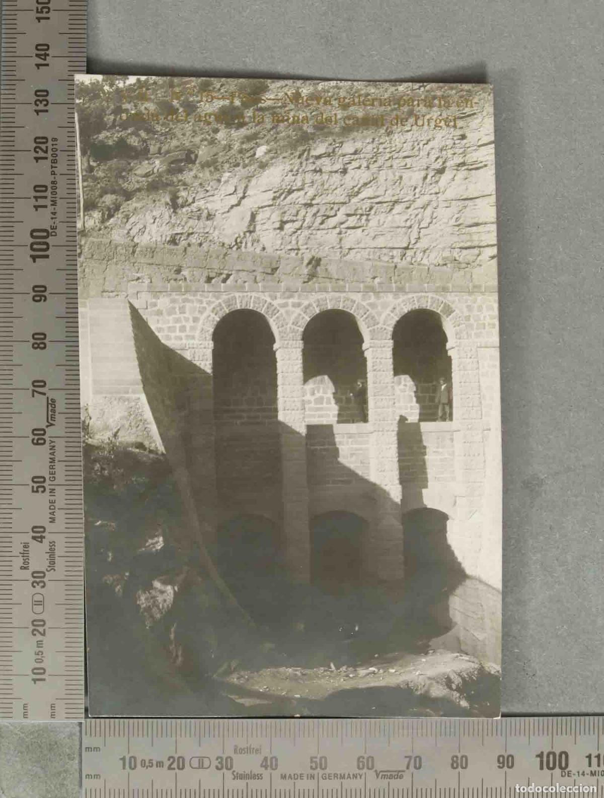 Postales: POSTAL. Nueva galer&iacute;a para la entrada del agua a la mina del canal de Urgel