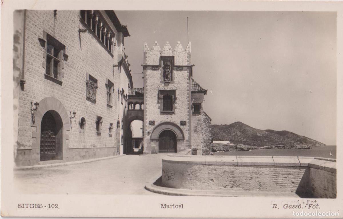 Postales: SITGES (BARCELONA) MARICEL &ndash; R.GASS&Oacute; FOT. 102 &ndash; CIRCULADA 1952