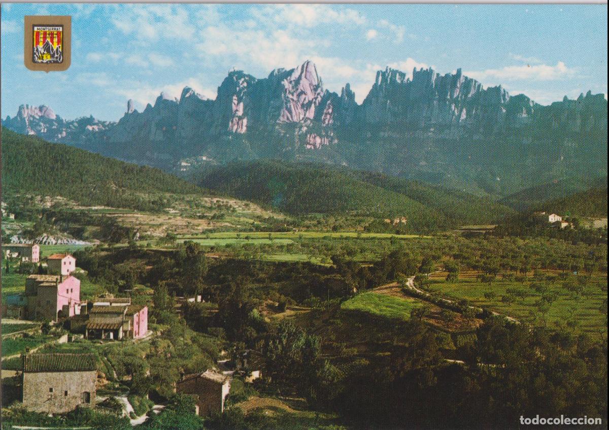 Postales: MONTSERRAT, VISTA DESDE SANT CRIST&Ograve;FOL &ndash; ESCUDO DE ORO N&ordm;92 &ndash; S/C