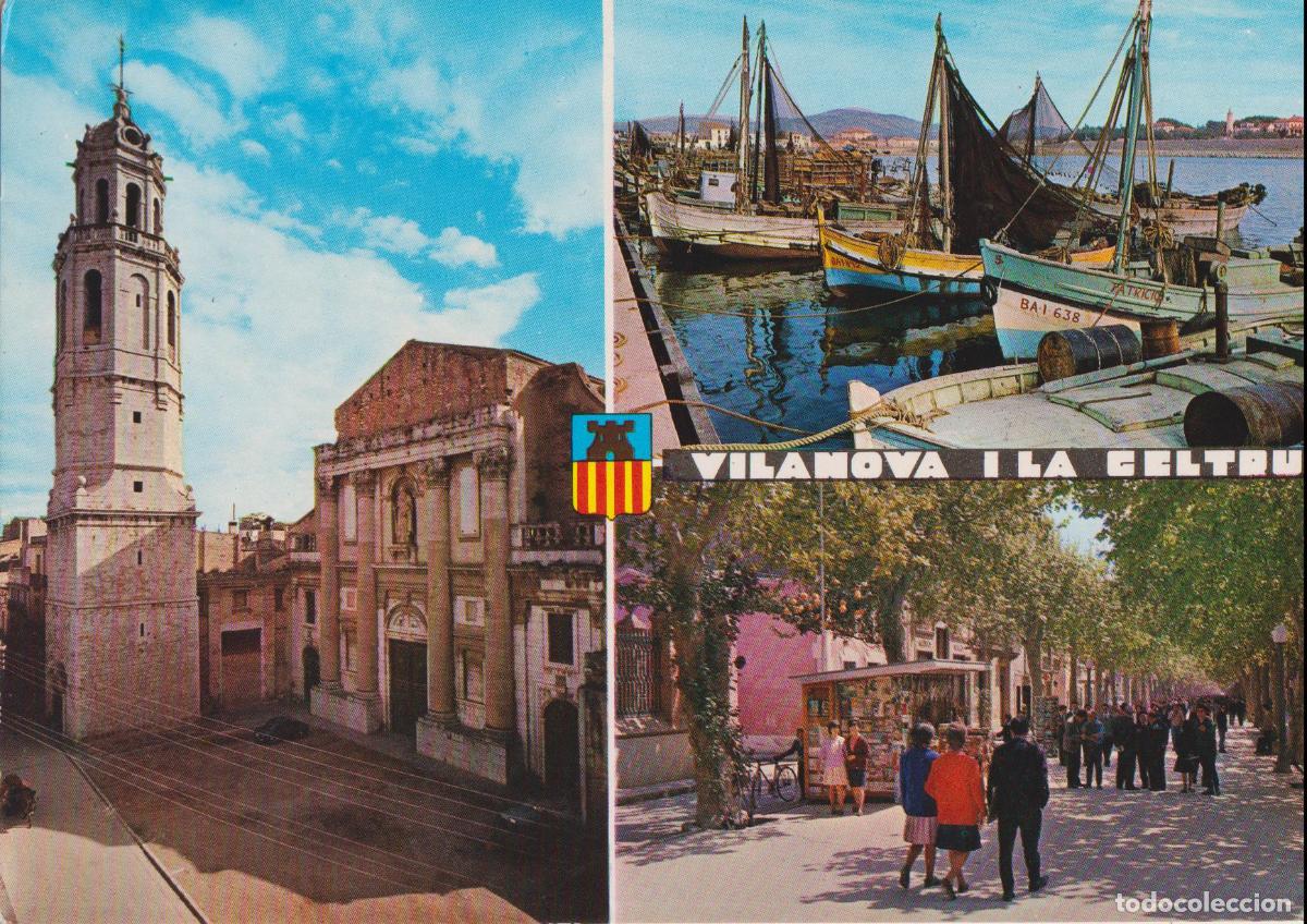Postales: VILANOVA I LA GETRU, VARIAS VISTAS DE LA CIUDAD &ndash; EXCL.SALVAT 238 &ndash; S/C