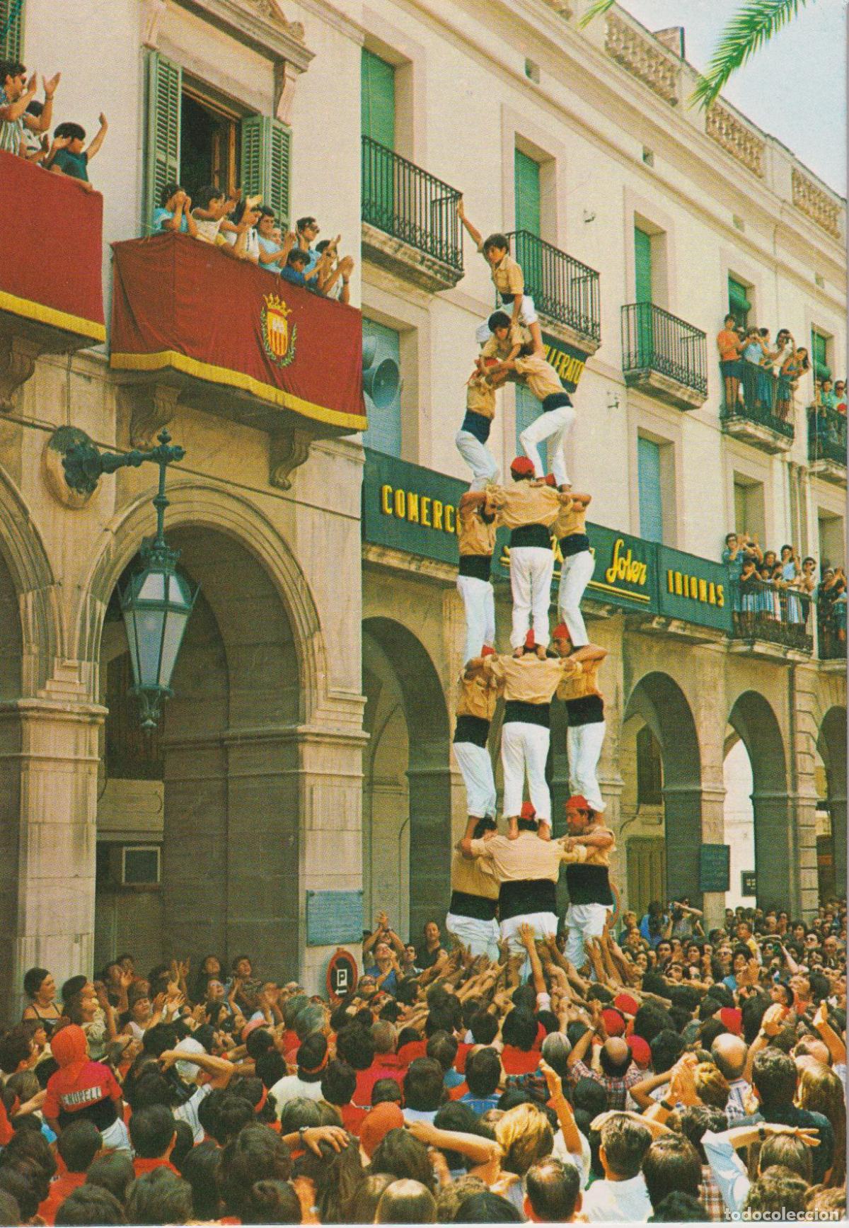 Postales: VILANOVA I LA GELTRU, PLAZA DEL 18 DE JULIO, ELS BORDAGASSOS &ndash; A.CAMPA&Ntilde;A N&ordm;5442 &ndash; S/C
