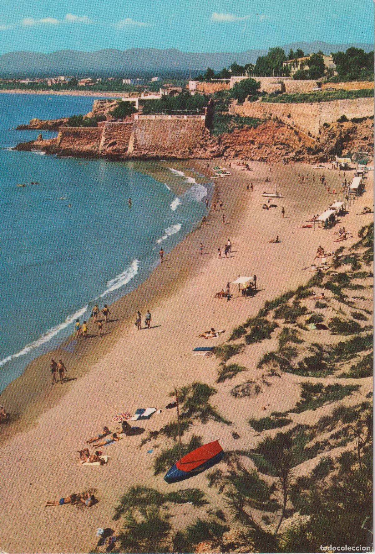 Postales: SALOU (TARRAGONA) PLAYA DE LOS CURAS &ndash; EDITA BEASCOA N&ordm;5 &ndash; CIRCULADA 1964