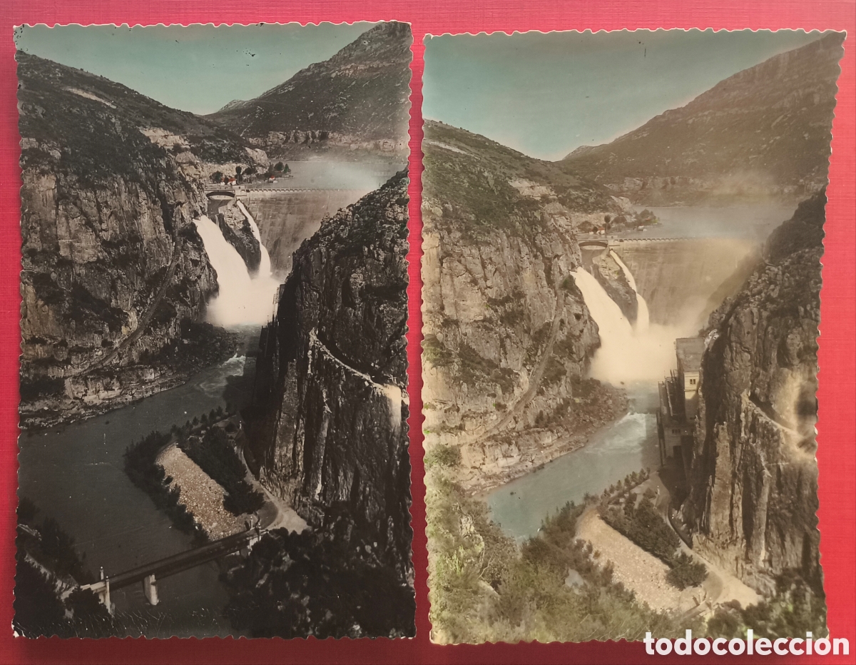Postales: CAMARASA RIU NOGUERA PALLARESA Y SEGRE POSTAL FOTOGR&Aacute;FICA COLOREADA LOTE 2 LLEIDA L&Eacute;RIDA C. 1960