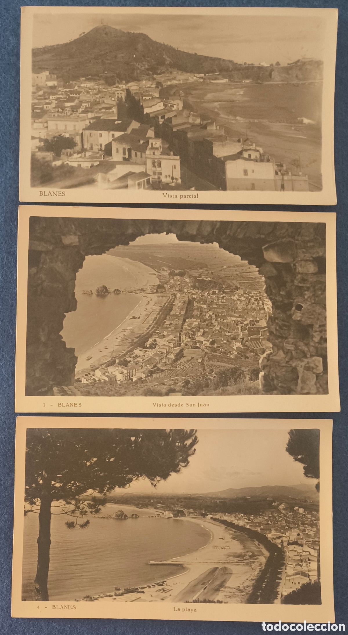 Postales: BLANES POSTAL FOTOGRAF&Iacute;CA LOTE 3 COSTA BRAVA GIRONA C. 1955