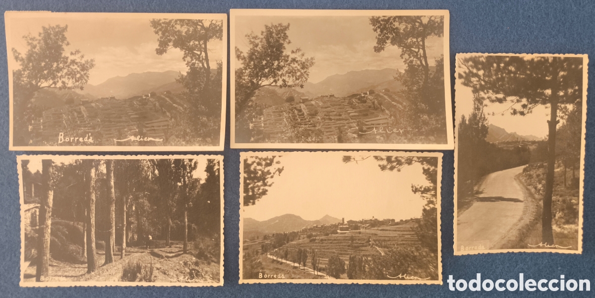 Postales: BORREDA POSTAL FOTOGRAF&Iacute;CA LOTE 5 BERGUED&Agrave; C. 1950