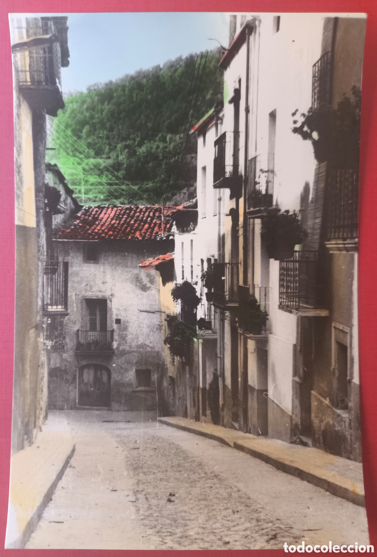 Postales: PERAMOLA CARRER NOU POSTAL FOTOGR&Aacute;FICA COLOREADA FOTO JANOT ALT URGELL LLEIDA C. 1960
