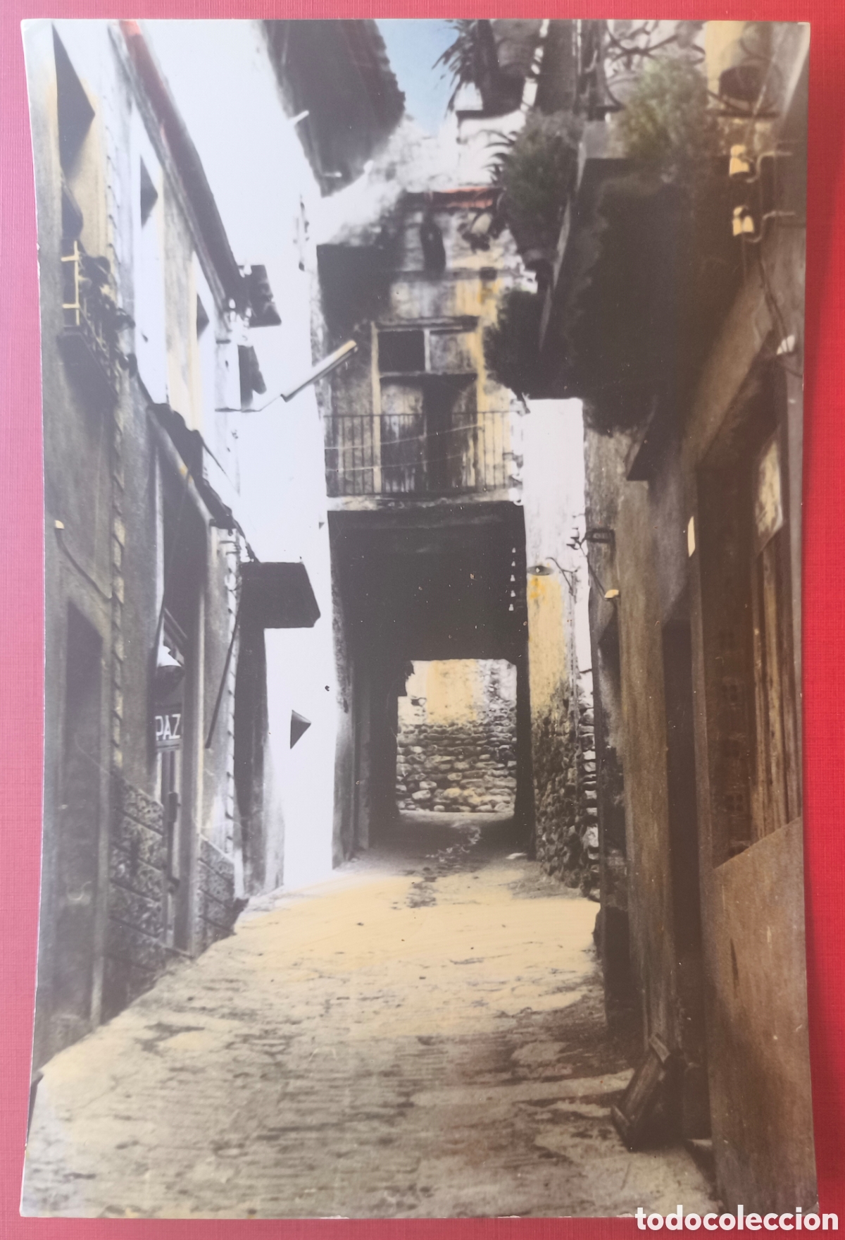 Postales: PERAMOLA CARRER MAJOR POSTAL FOTOGR&Aacute;FICA COLOREADA FOTO JANOT ALT URGELL LLEIDA C. 1960