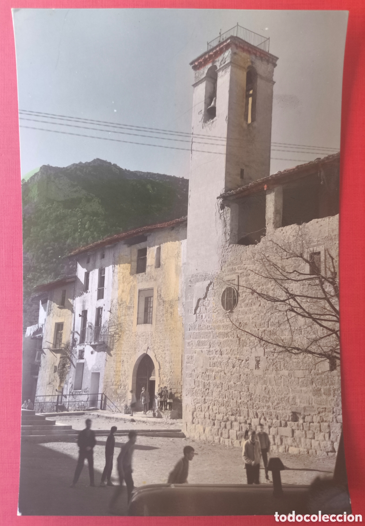 Postales: PERAMOLA ESGL&Eacute;SIA SANT MIQUEL POSTAL FOTOGR&Aacute;FICA COLOREADA FOTO JANOT ALT URGELL LLEIDA C. 1960