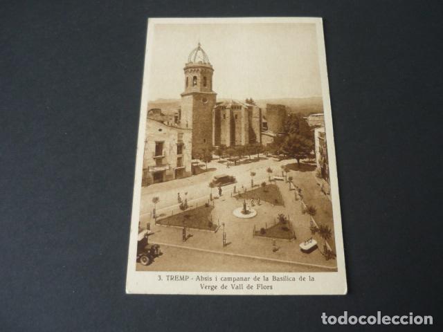 Postales: TREMP LERIDA ABSIS Y CAMPANAR DE LA BASILICA DE LA VERGE DE VALL DE FLORS