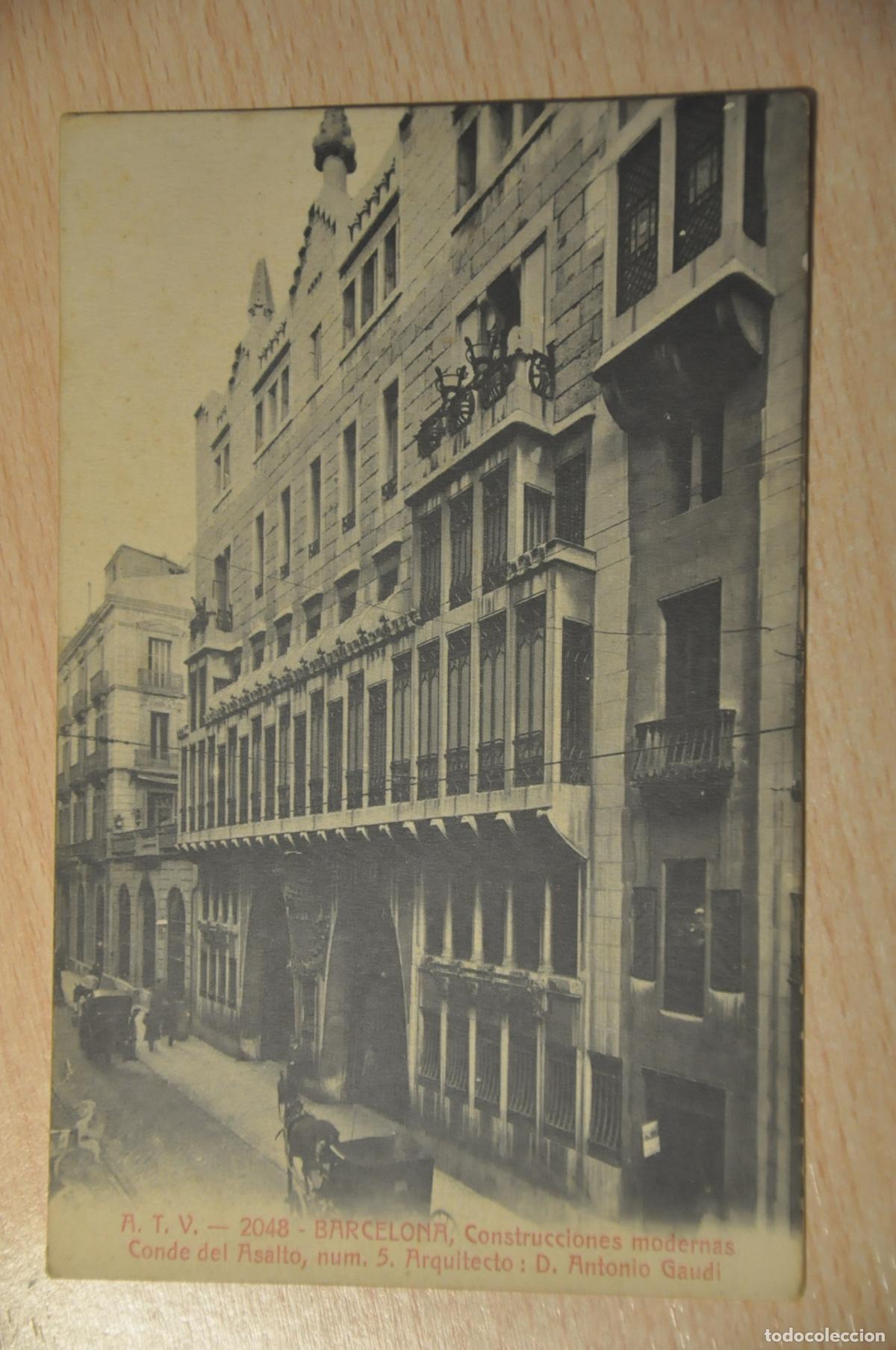Postales: postal barcelona, construcciones modernas, conde del asalto n&ordm; 5, antonio gaudi, atv 2048