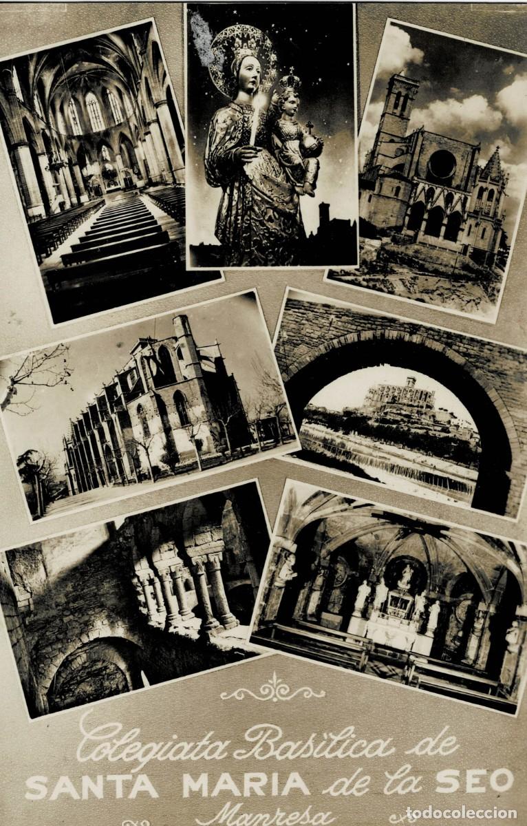 Postales: POSTAL MODERNA DE CATALU&Ntilde;A. MANRESA. COLEGIATA BASILICA DE SANTA MARIA DE LA SEO. P-CAT-2100