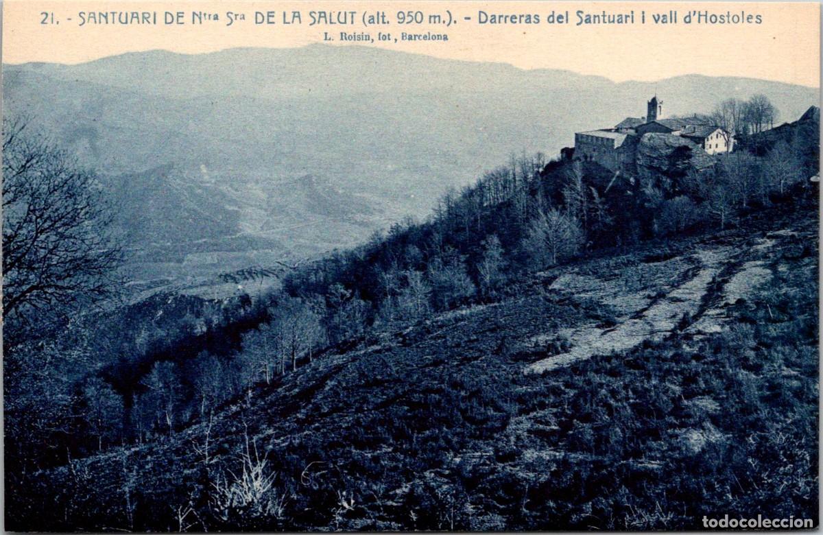 Postales: Santuari de Ntra. Sra. de la Salut - Darreras del Santuari i vall d'Hostoles - Roisin 21 - 138x91mm