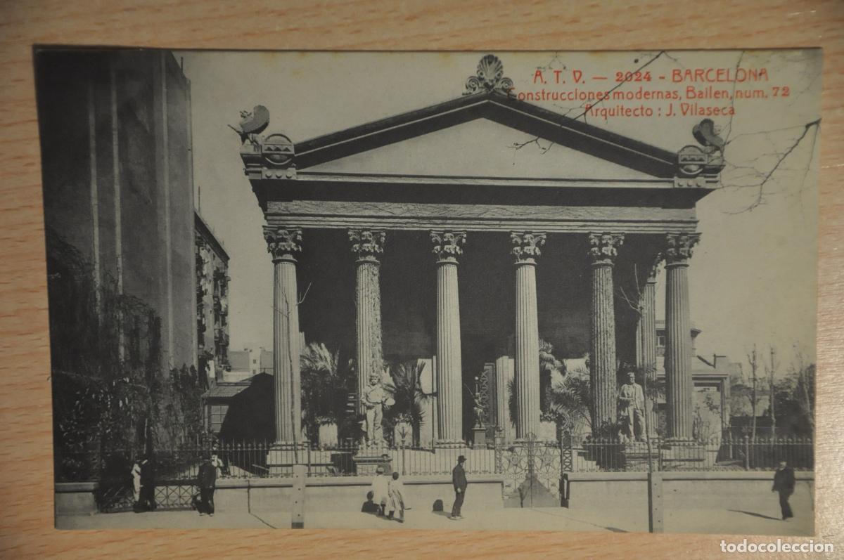 Postales: postal barcelona, construcciones modernas, bailen 72, j.vilaseca, atv 2024