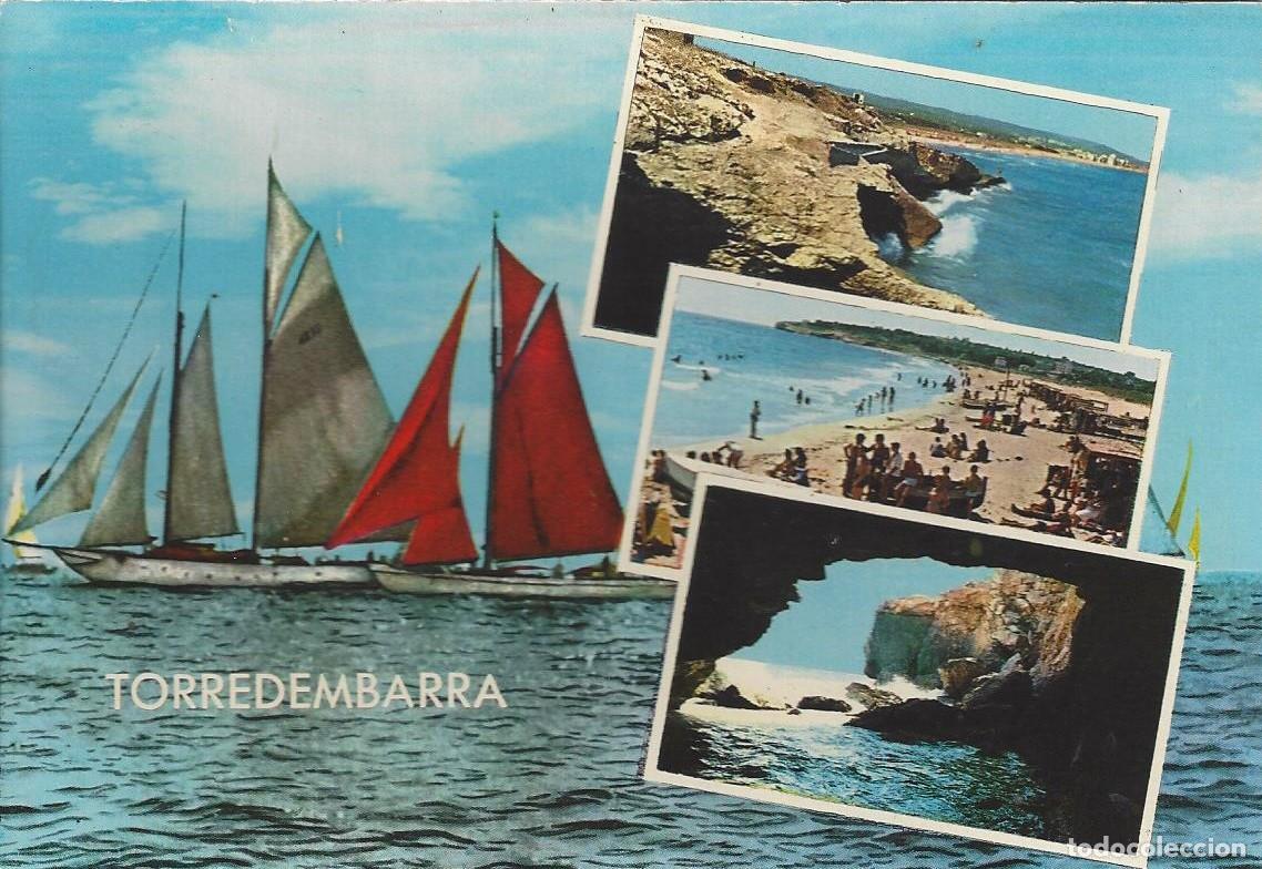 Postales: Antigua postal color Torredembarra , varias tomas Chinchilla.