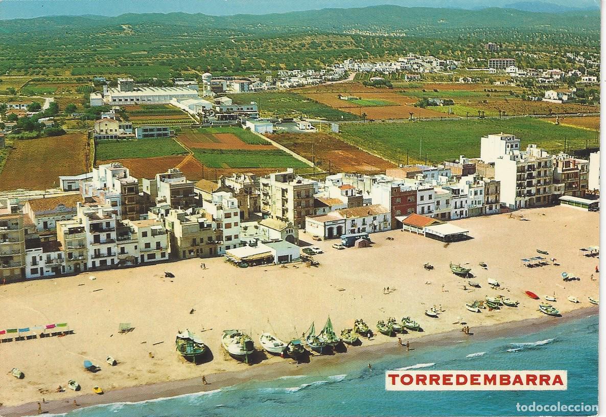 Postales: Antigua postal color Torredembarra 26, barrio maritimo vista general, Raymond.