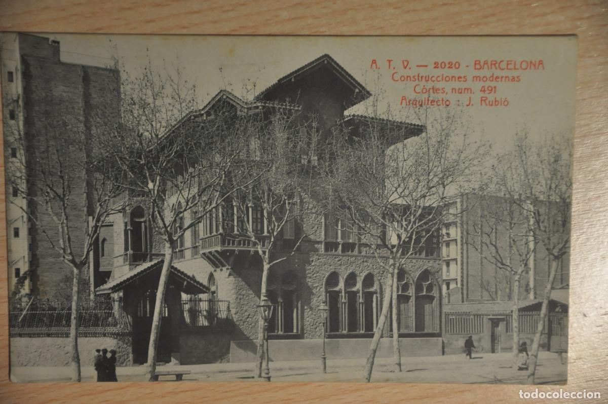 Postales: postal barcelona, construcciones modernas, cortes 491, j.rubio, atv 2020