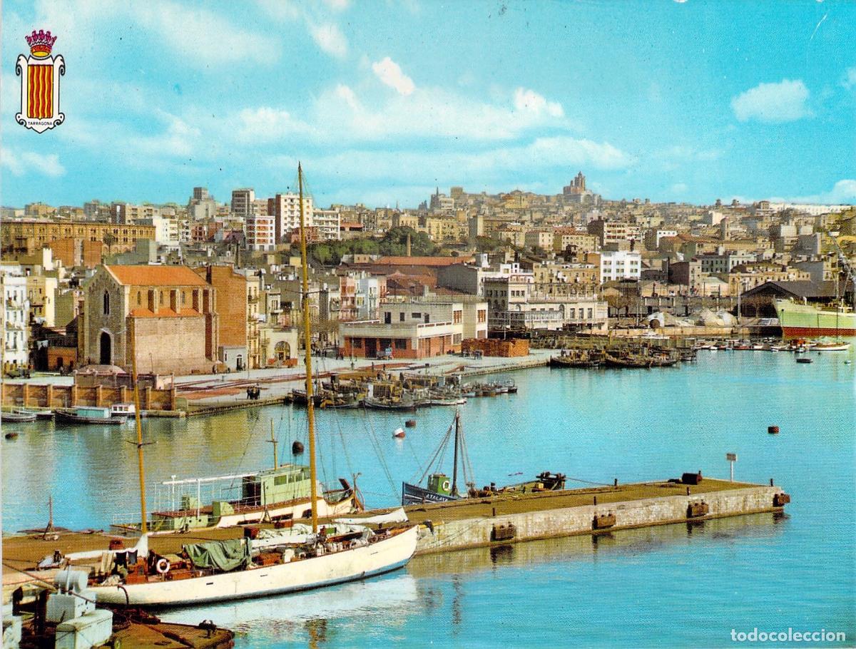 Postales: Postal de Tarragona Vista Parcial del Puerto y Costa Dorada