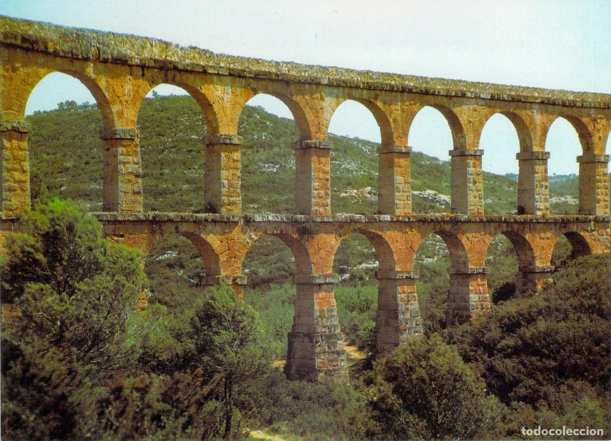 Postales: Postal del Acueducto Romano de Tarragona en la Costa Dorada