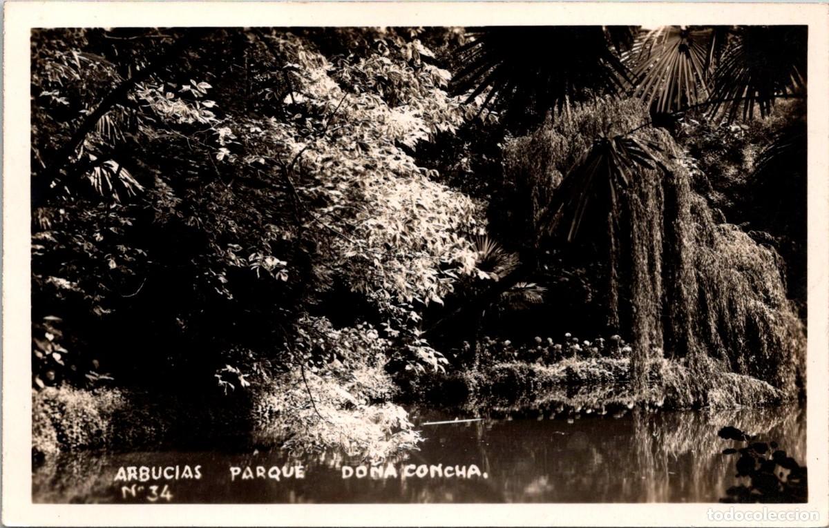 Postales: Arbucias - Parque Do&ntilde;a Concha - Fotogr&aacute;fica - Papel Negtor - Ediciones Carreras n&ordm; 34 - 139x88mm