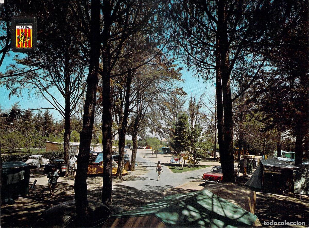 Postales: Postal de Lleida Camping en Parque Municipal de las Balsas