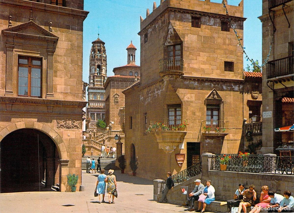 Postales: Postal de Pueblo Espa&ntilde;ol en Barcelona, Catalu&ntilde;a
