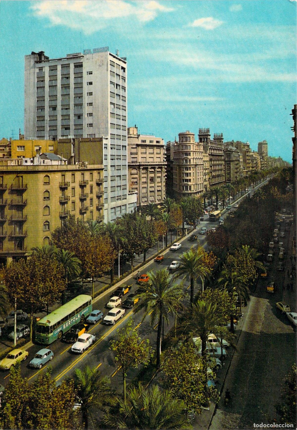 Postales: Postal Barcelona Avenida Diagonal Generalisimo Franco y Coches