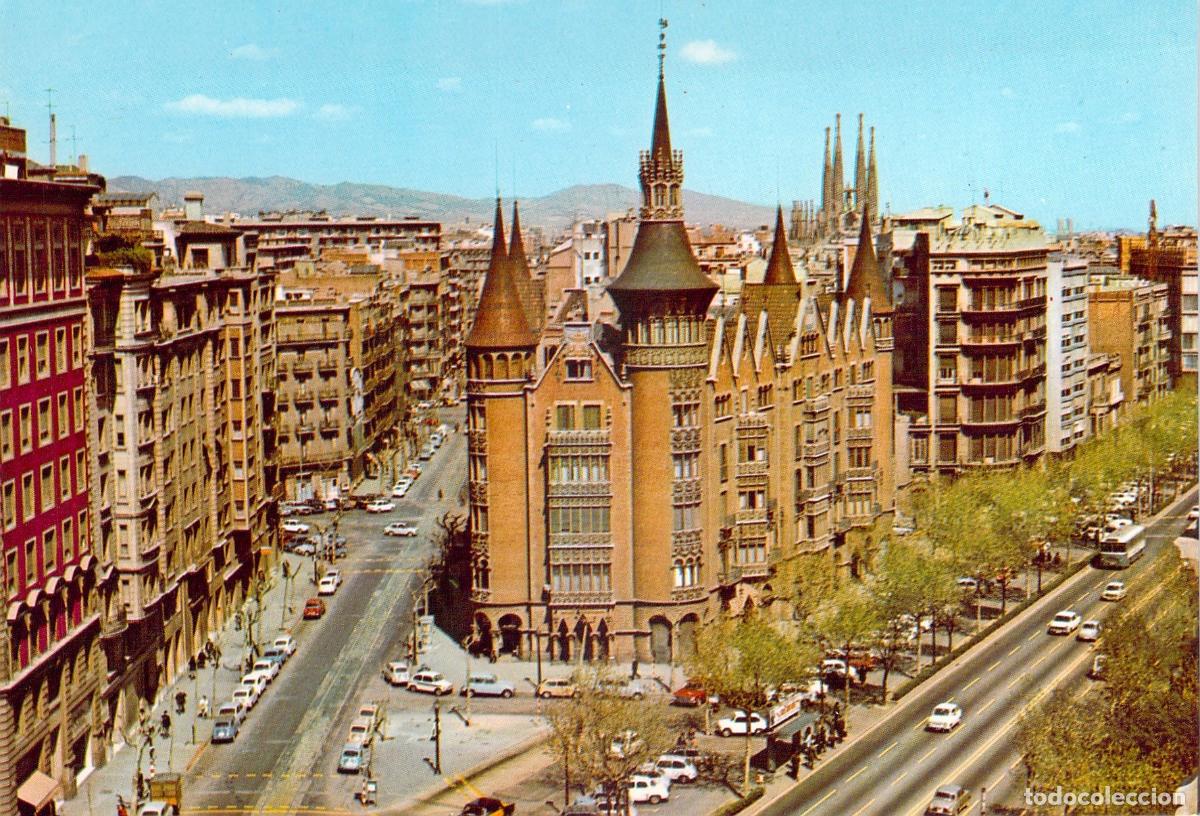 Postales: Postal de Barcelona, Avenida Diagonal y Casa de les Punxes