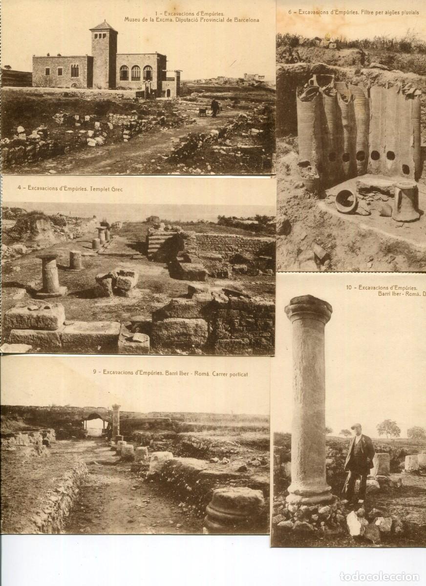 Postcards: LOTE 10 POSTALES-RUINAS AMPURIAS