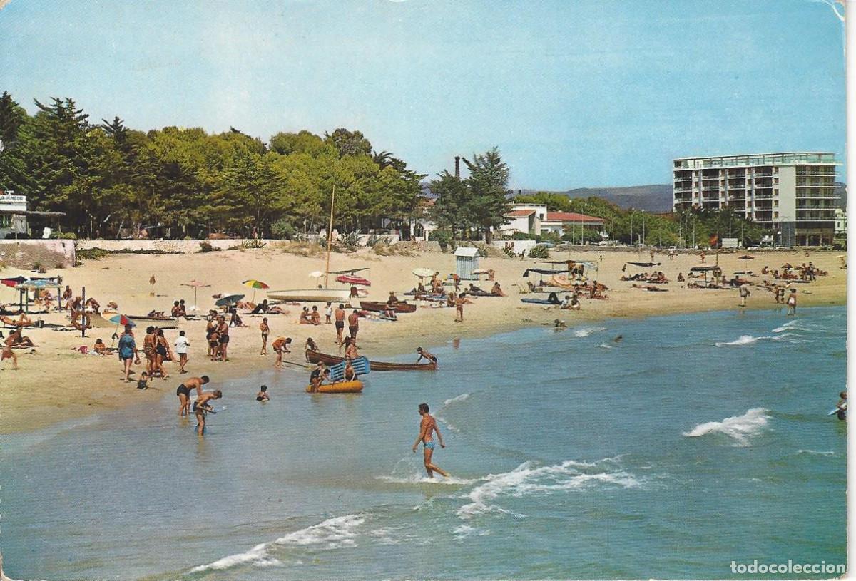 Postales: Postal color antigua de Torredembarra-4 playa Raymond.