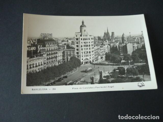 Postcards: BARCELONA PLAZA DE CATALU&Ntilde;A Y PUERTA DEL ANGEL