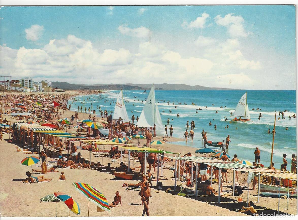 Postales: Postal color antigua de Torredembarra-46 playa Raymond.