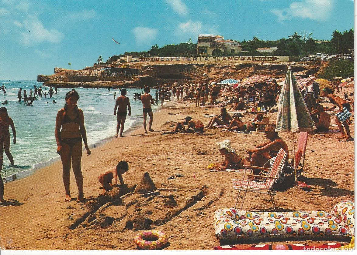 Postales: Postal color antigua de Torredembarra-4064 vista de la playa. Colecci&oacute;n Perla.