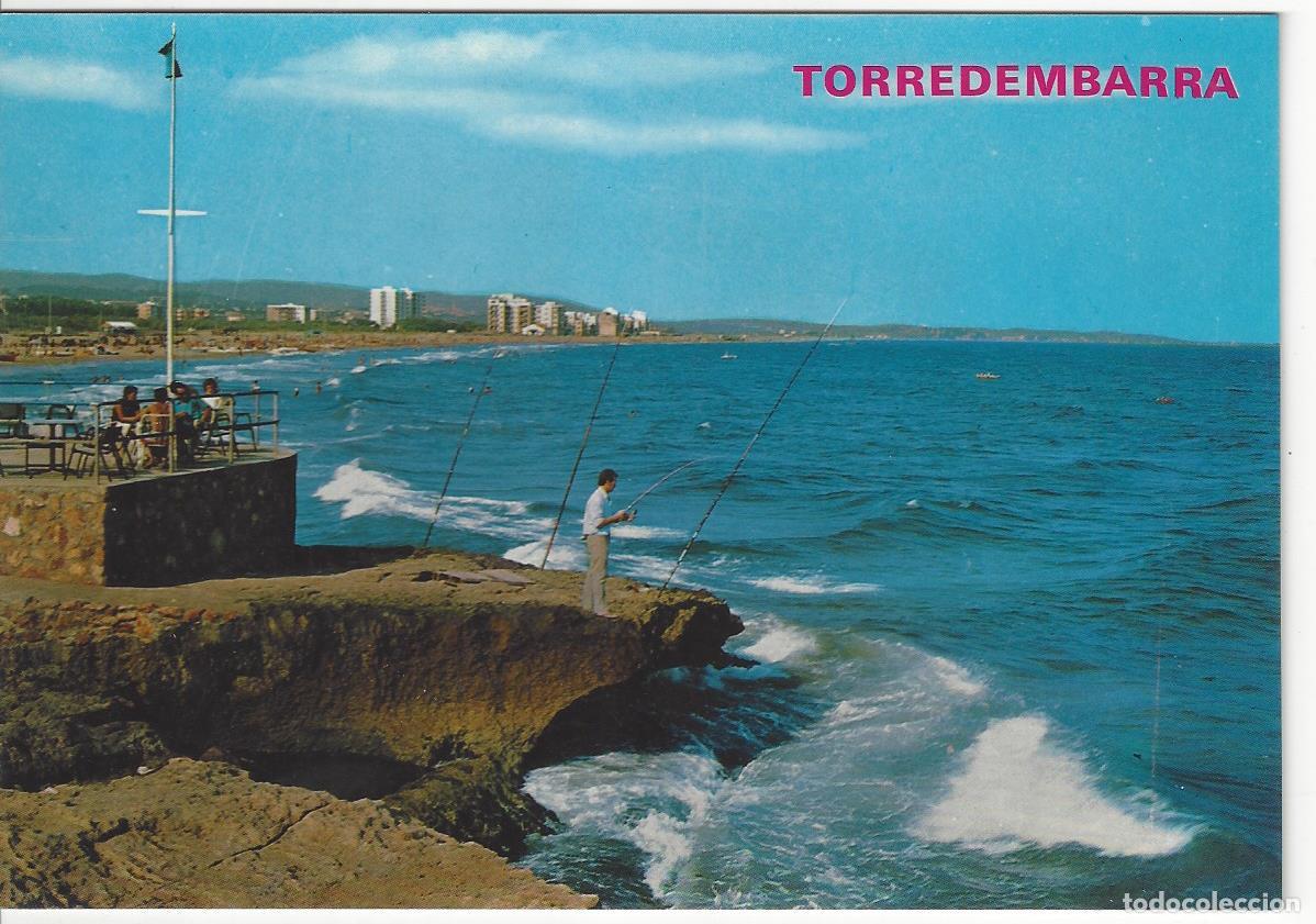 Postales: Postal color antigua de Torredembarra-529 un detalle de la costa. La Golondrina.
